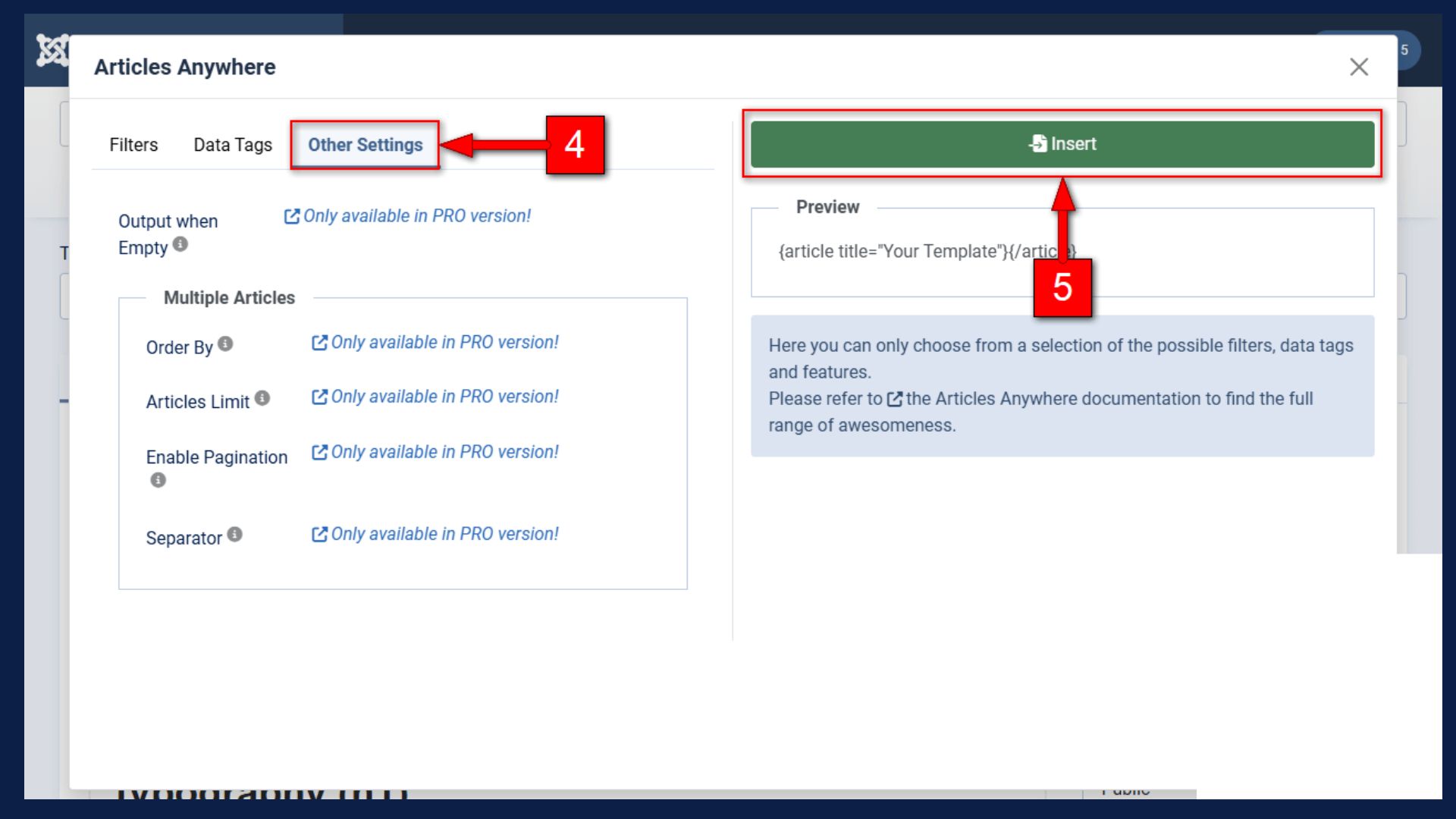 Articles Anywhere Pro Screenshot