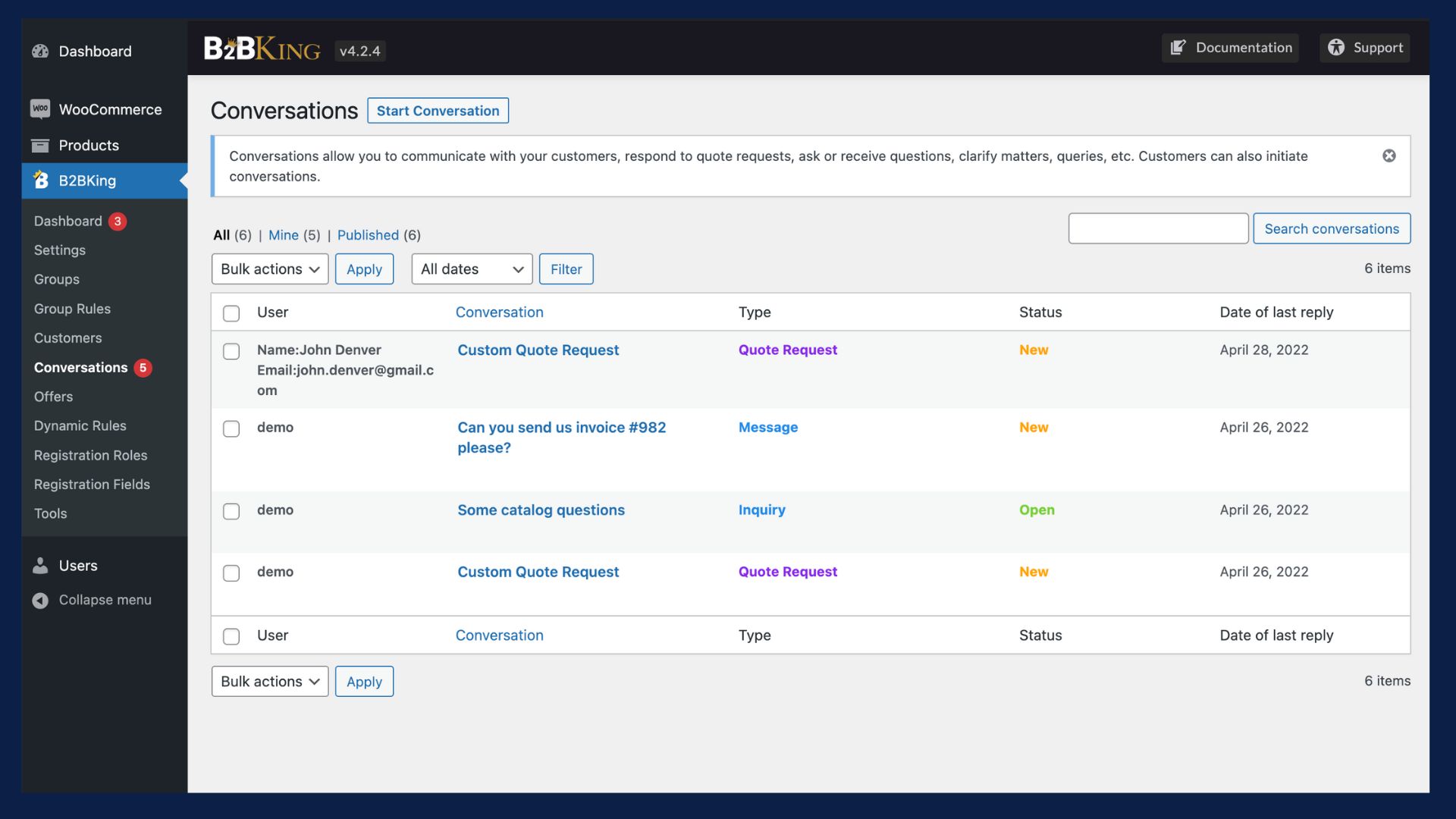 B2BKing β WooCommerce B2B & Wholesale Plugin Screenshot