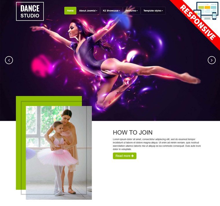Bestaddon Dance - Joomla Templates