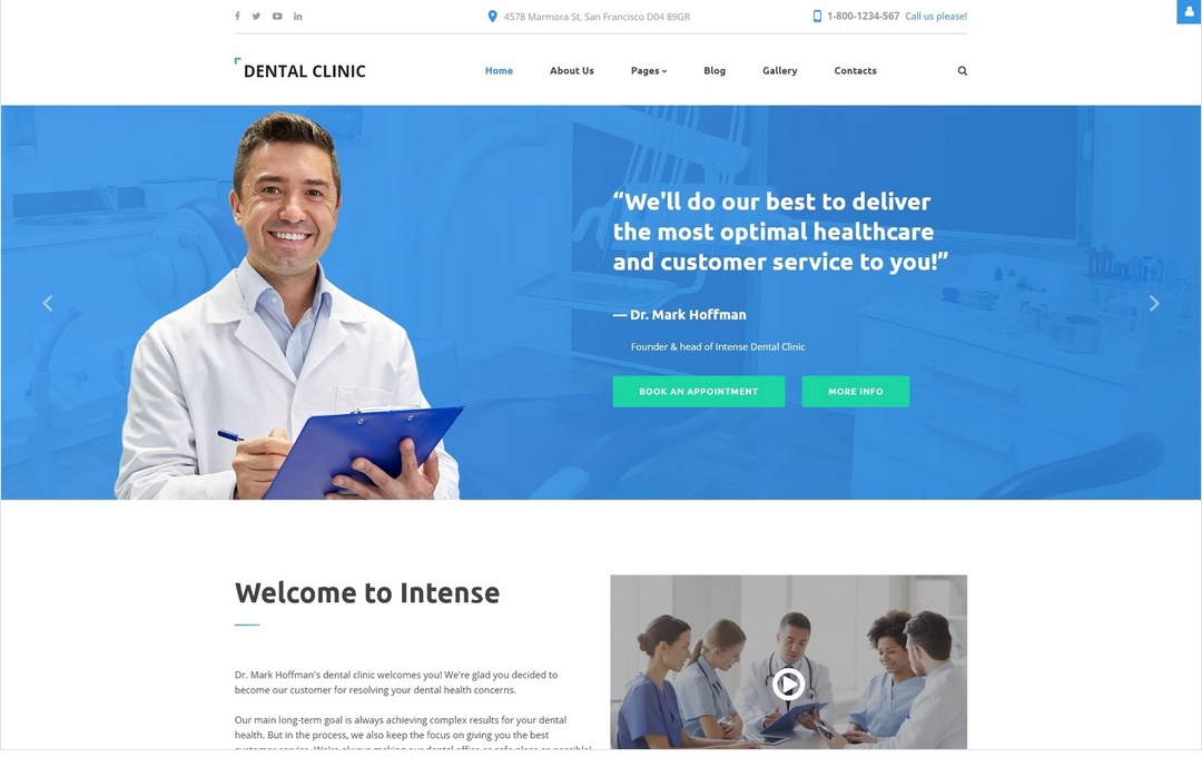 Dental Clinic - Dentistry Responsive Joomla Template