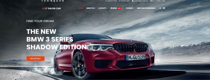 Lttheme Salon Car - Joomla Template