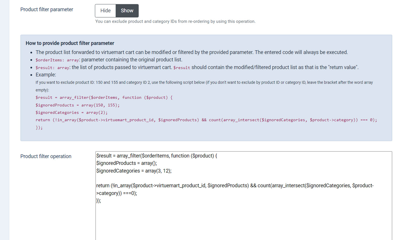 Advance Product Filter For Virtuemart - Joomla Extension