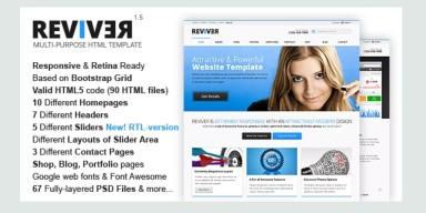 Reviver - Responsive Multipurpose VirtueMart Theme - Joomla