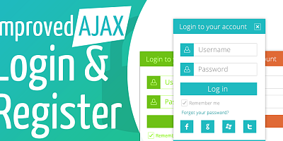Improved Ajax Login And Register - Joomla Extension