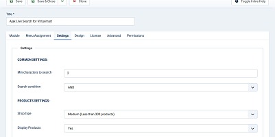 Ajax Live Search For Virtuemart - Joomla Extension