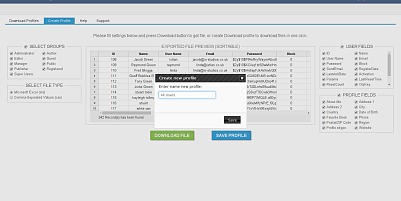 Export Users To Excel Or Csv File - Joomla Extension