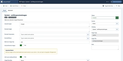 Ochresponsiveimages - Joomla Extension