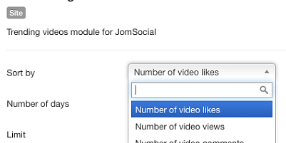 Js Trending Videos Joomla Extension