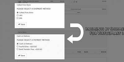 VP Payment By Shipment Plugin - Joomla Extension