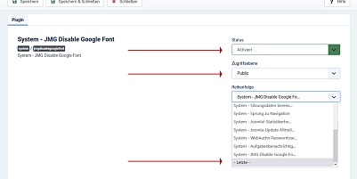 JMG Disable Google Fonts Plugin - Joomla Extension
