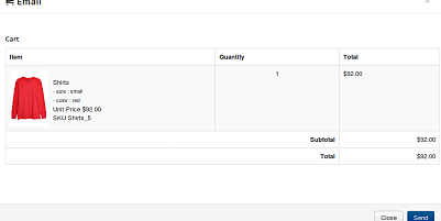 J2Store App Email Basket - Joomla Extension