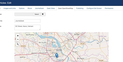 Geek Openstreetmap Joomla Extension