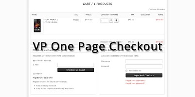 VP One Page Checkout - Joomla Extension