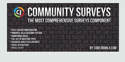 Community Surveys v6.2.3 - Joomla Extension Community Surveys v6.2.3 - Joomla