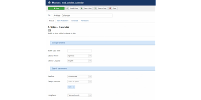 Articles Calendar - Joomla Extension Articles Calendar Joomla Extension